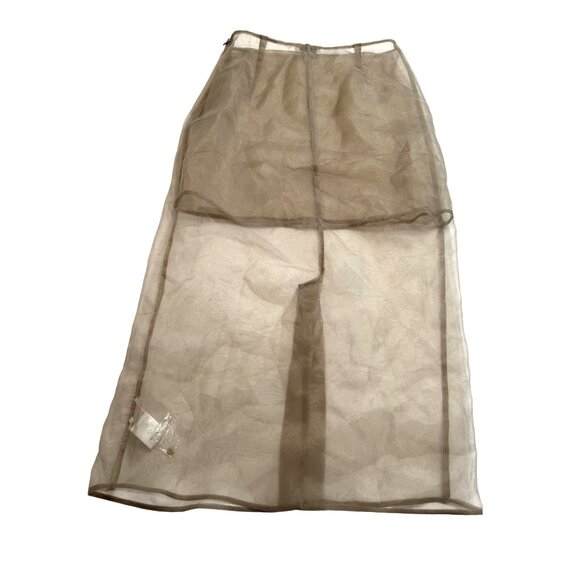 L'Academie by Marianna Blaire Midi Skirt in Taupe - Picture 4 of 5